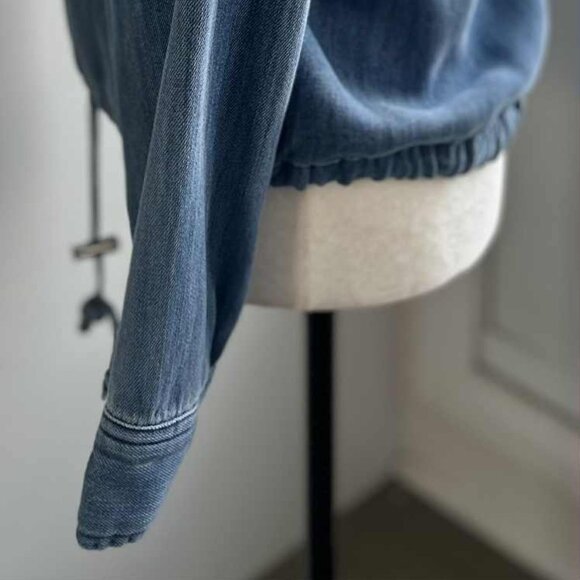 Rails Collins Light Indigo Military Inspired Lyocell Jacket w/ Drawstring – US L - Picture 6 of 12